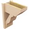 Ekena Millwork 7 1/2-in W x 14-in D x 18-in H Funston Slat Rough Cedar Woodgrain TimberThane Outlooker, Primed Tan OUTUR075X14X18FST24RCPR - alternate 6